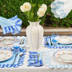 Jardin Embroidered Scalloped Stripe Double-Sided Placemat (Set of 4)