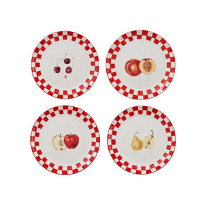 Still Life Hand-Painted Salad Plate (Set of 4)