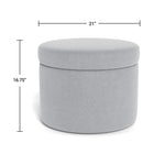 Round Storage Ottoman