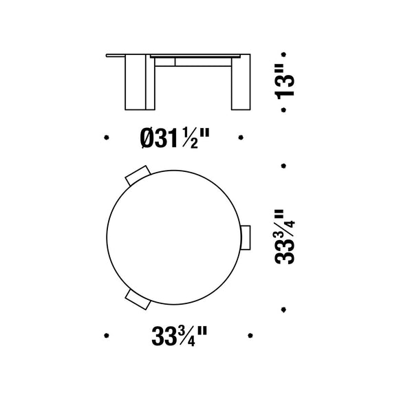 Gogan Round Coffee Table