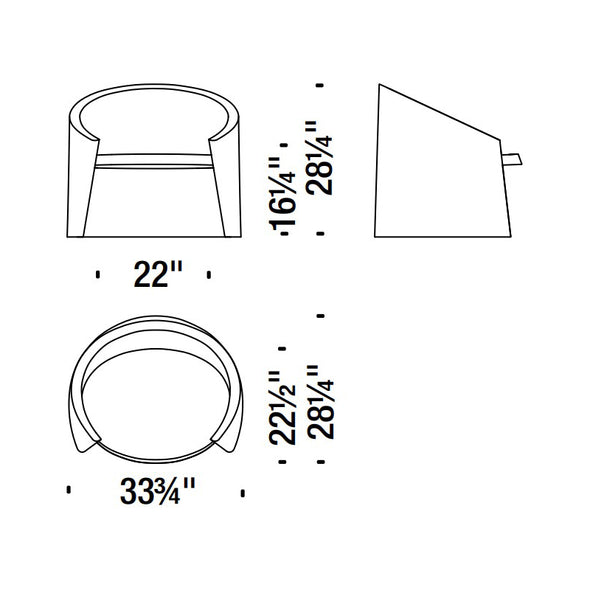 Husk Lounge Armchair