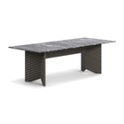 Rows Diagonal Dining Table with Marble Top