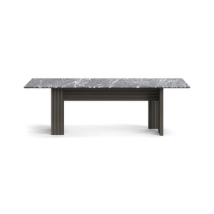 Rows Vertical Dining Table with Marble Top