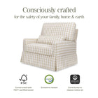 Crawford Pillowback Chair and a Half Comfort Swivel Glider