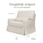 Crawford Pillowback Chair and a Half Comfort Swivel Glider