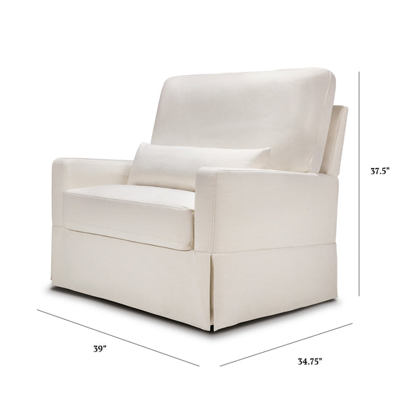 Crawford Pillowback Chair and a Half Comfort Swivel Glider