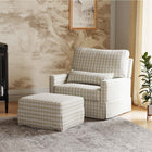 Crawford Pillowback Chair and a Half Comfort Swivel Glider