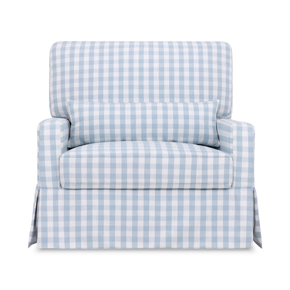 Crawford Pillowback Chair and a Half Comfort Swivel Glider