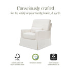 Crawford Pillowback Comfort Swivel Glider