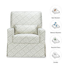 Crawford Pillowback Comfort Swivel Glider