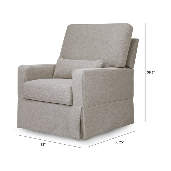 Crawford Pillowback Comfort Swivel Glider