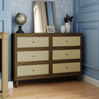 Marin with Cane 6 Drawer Dresser