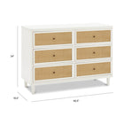 Marin with Cane 6 Drawer Dresser