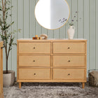 Marin with Cane 6 Drawer Dresser