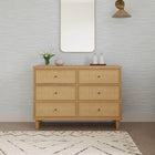 Marin with Cane 6 Drawer Dresser