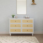 Marin with Cane 6 Drawer Dresser