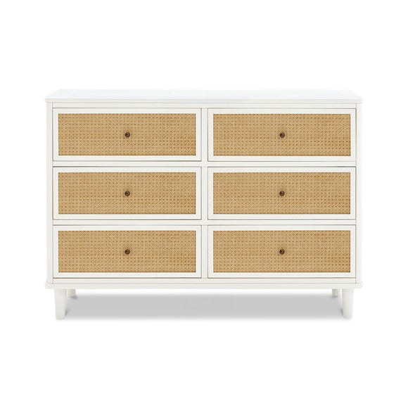 Marin with Cane 6 Drawer Dresser