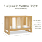 Nantucket 3-in-1 Convertible Crib with Toddler Bed Conversion Kit