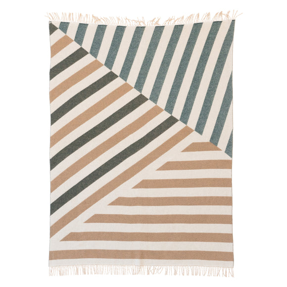 Patch Striped Blanket