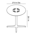 Toledo Aire Round Dining Table