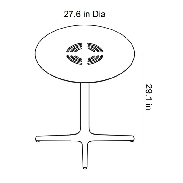 Toledo Aire Round Dining Table