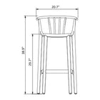 Woody Eco Recycled Stacking Barstool (Set of 4)