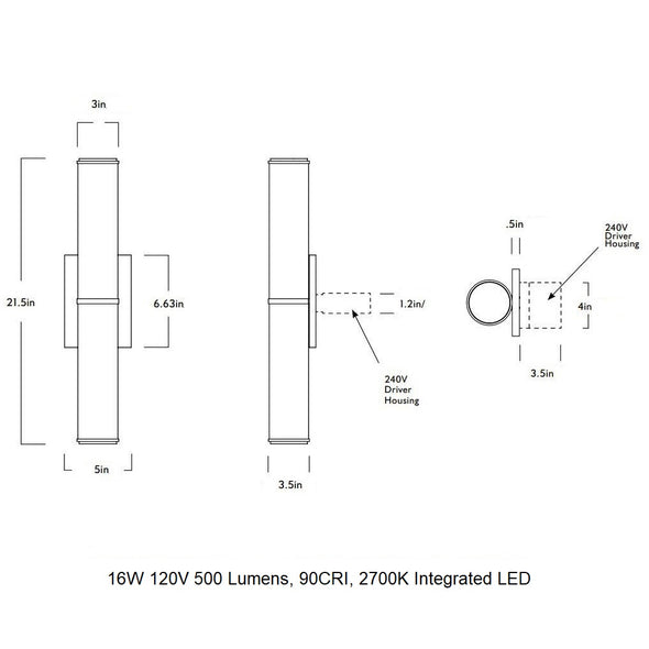 Mini Endless LED Wall Sconce