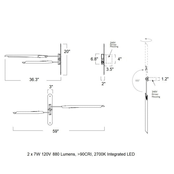 Boden LED Wall Sconce