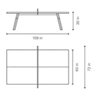 Monochrome You and Me Ping Pong Table