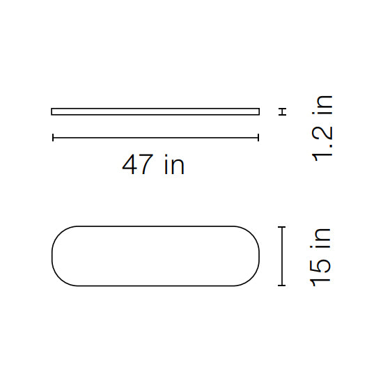 You and Me 47 Inch Bench