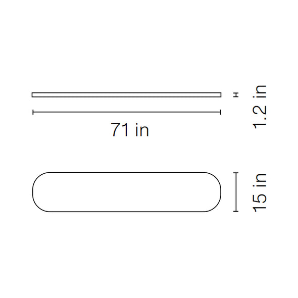 You and Me 71 Inch Bench