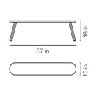 You and Me 87 Inch Bench