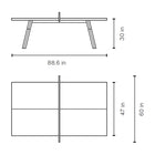 You and Me Indoor Ping Pong Table