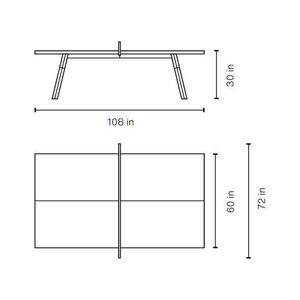 You and Me Indoor Ping Pong Table