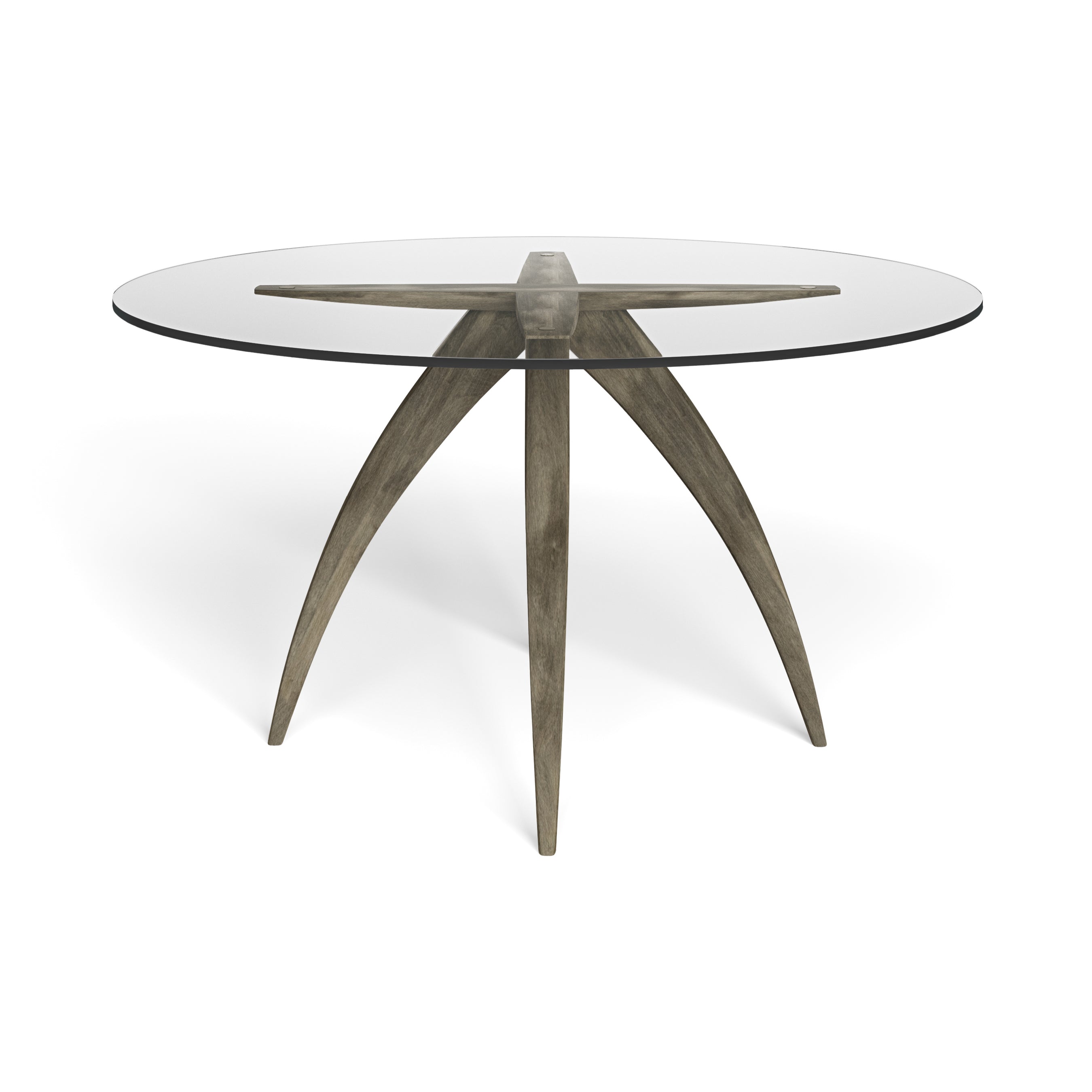 Nova 120cm Round Glass Dining Table + Lanna Chairs