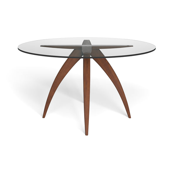 Saloom Furniture Cleo Round Dining Table Glass Top - 2Modern