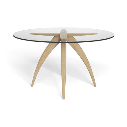 Saloom Furniture Cleo Round Dining Table Glass Top - 2Modern