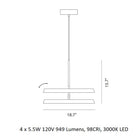 Konnect PV4 LED Pendant Light