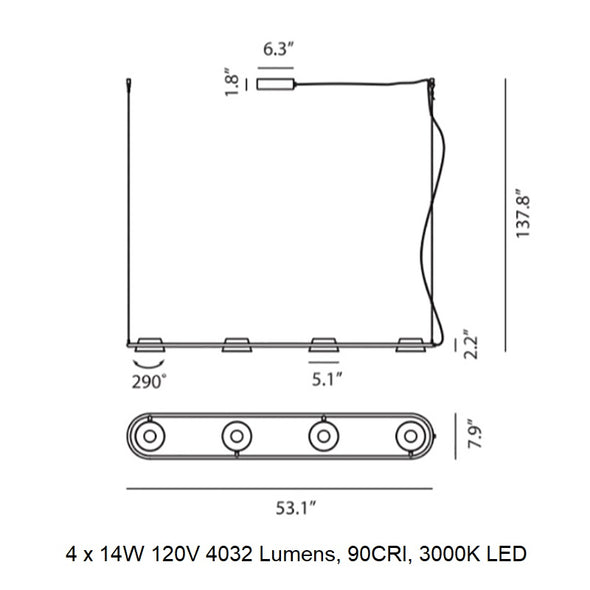 Olo XL Linear Pendant Light