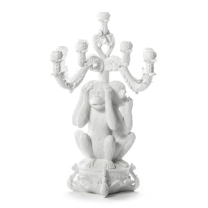 Burlesque 3 Monkeys Candle Holder