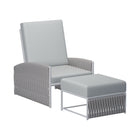 Basket Adjustable Recliner and Ottoman