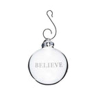 Engraved "Believe" Ornament