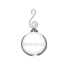 Engraved "Grateful" Ornament