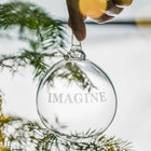 Engraved "Imagine" Ornament