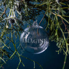 Engraved "Imagine" Ornament