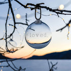 Engraved "Loved." Ornament