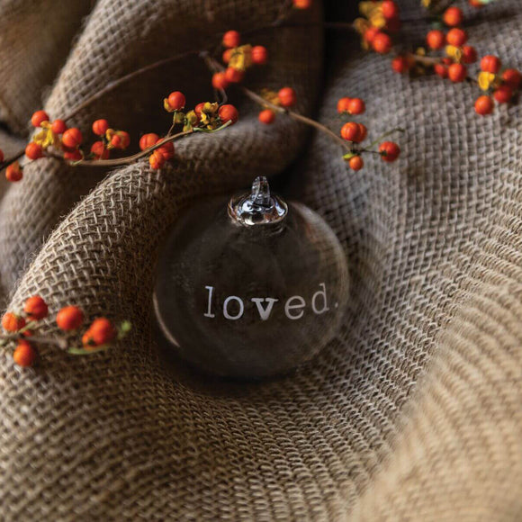 Engraved "Loved." Ornament