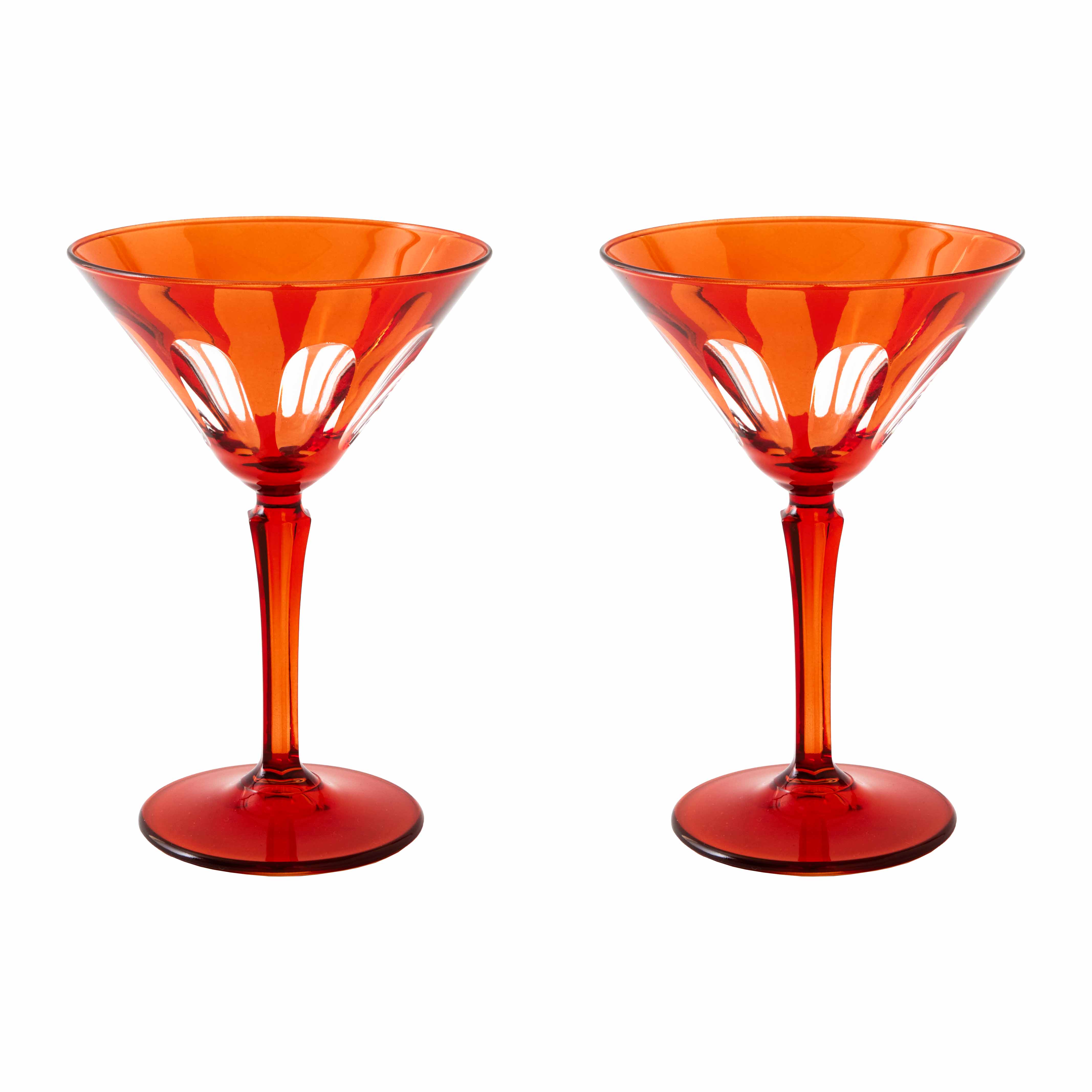 Martini Glass Set Red