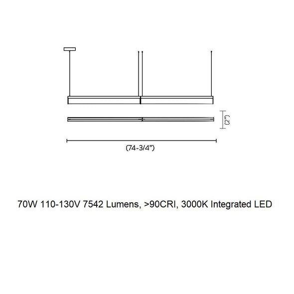 Modula Linear LED Pendant Light