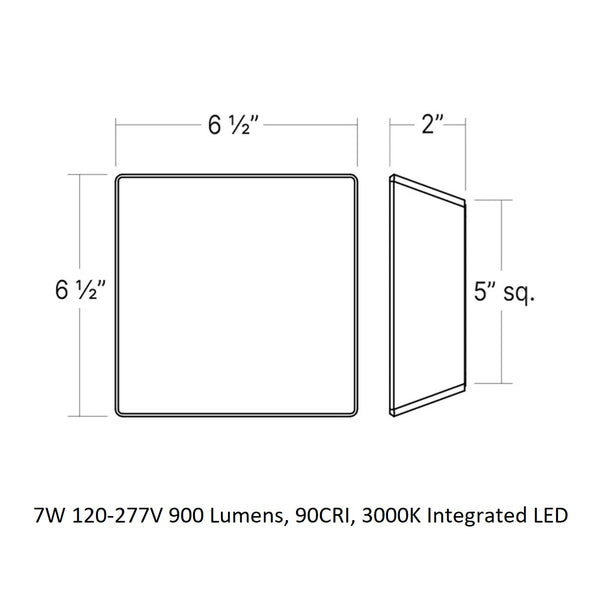 Mist Square LED Wall Sconce